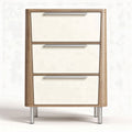 Meuble de rangement moderne en bois avec trois tiroirs couleur blanche 35 x 45 x 70cm